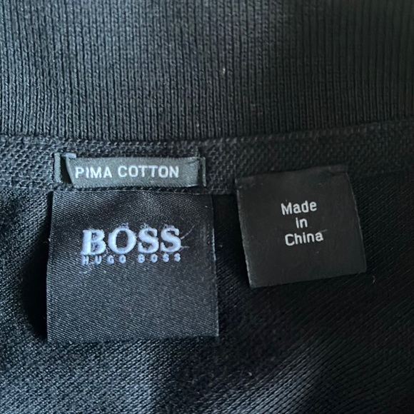 Boss by Hugo Boss / Polo style shirt / Pima cotton / Black / XL - Regular fit - Picture 6 of 10